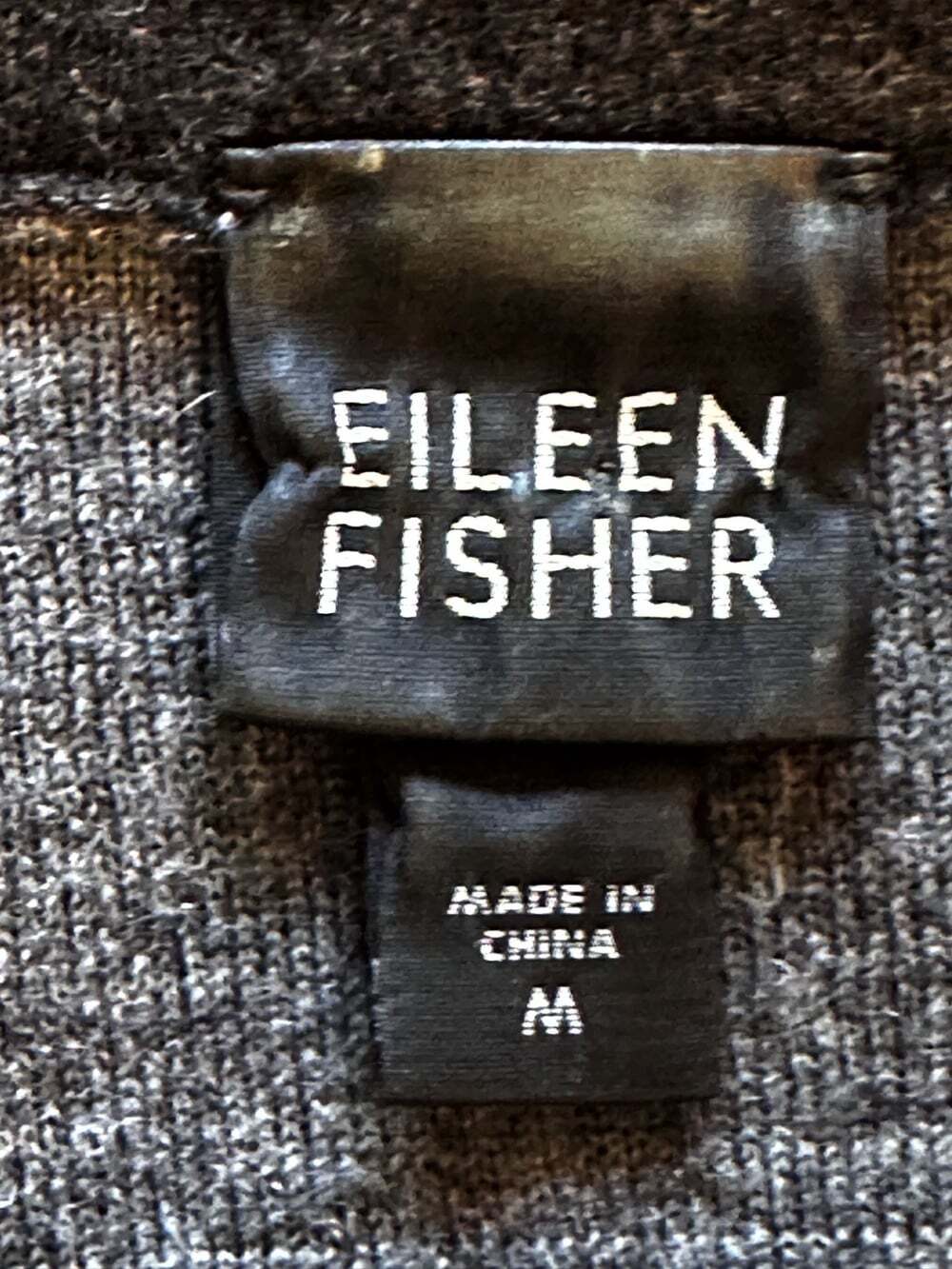 EILEEN FISHER 100% Merino Wool Size M Gray Unstructured Coat Longline Coatigan - Picture 8 of 11